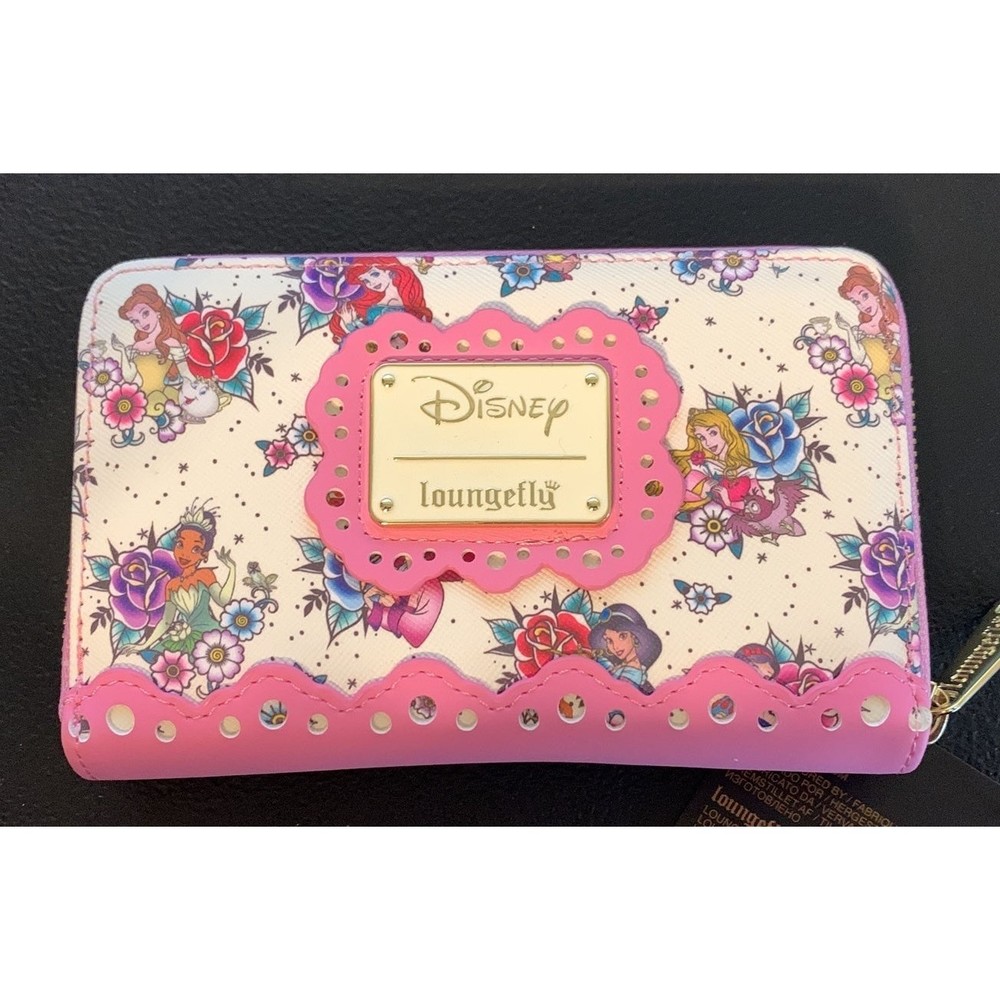 Loungefly Disney Princess Tattoo Zip Around Wallet Disney Princess